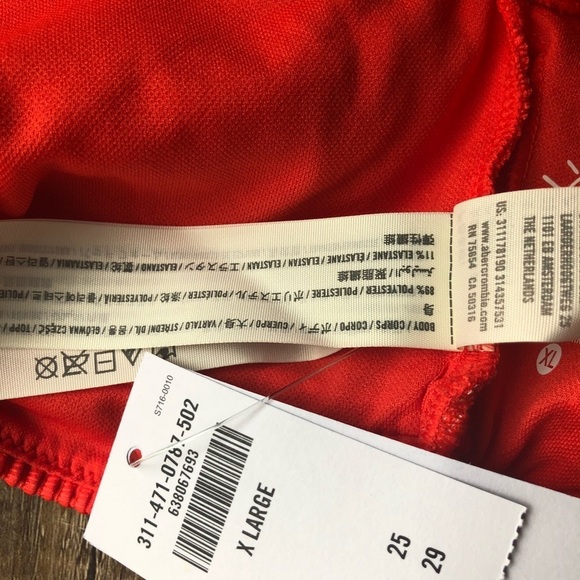 Hollister orange shelf bikini top XL NWT - Picture 6 of 6